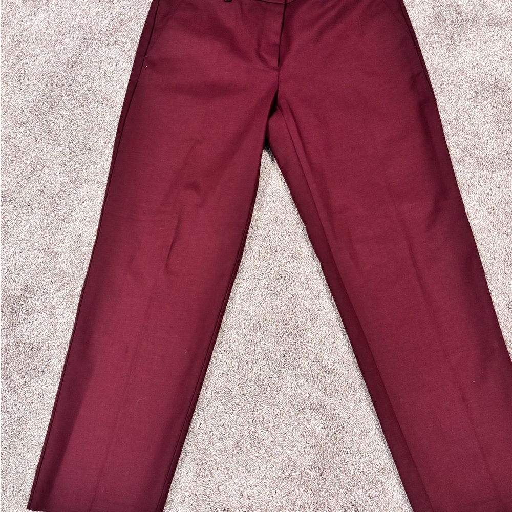 LOFT Burgundy Women's Trousers